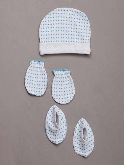 3 pcs set -bib, mittens & booties - 17667022 - Very Small Image - 1