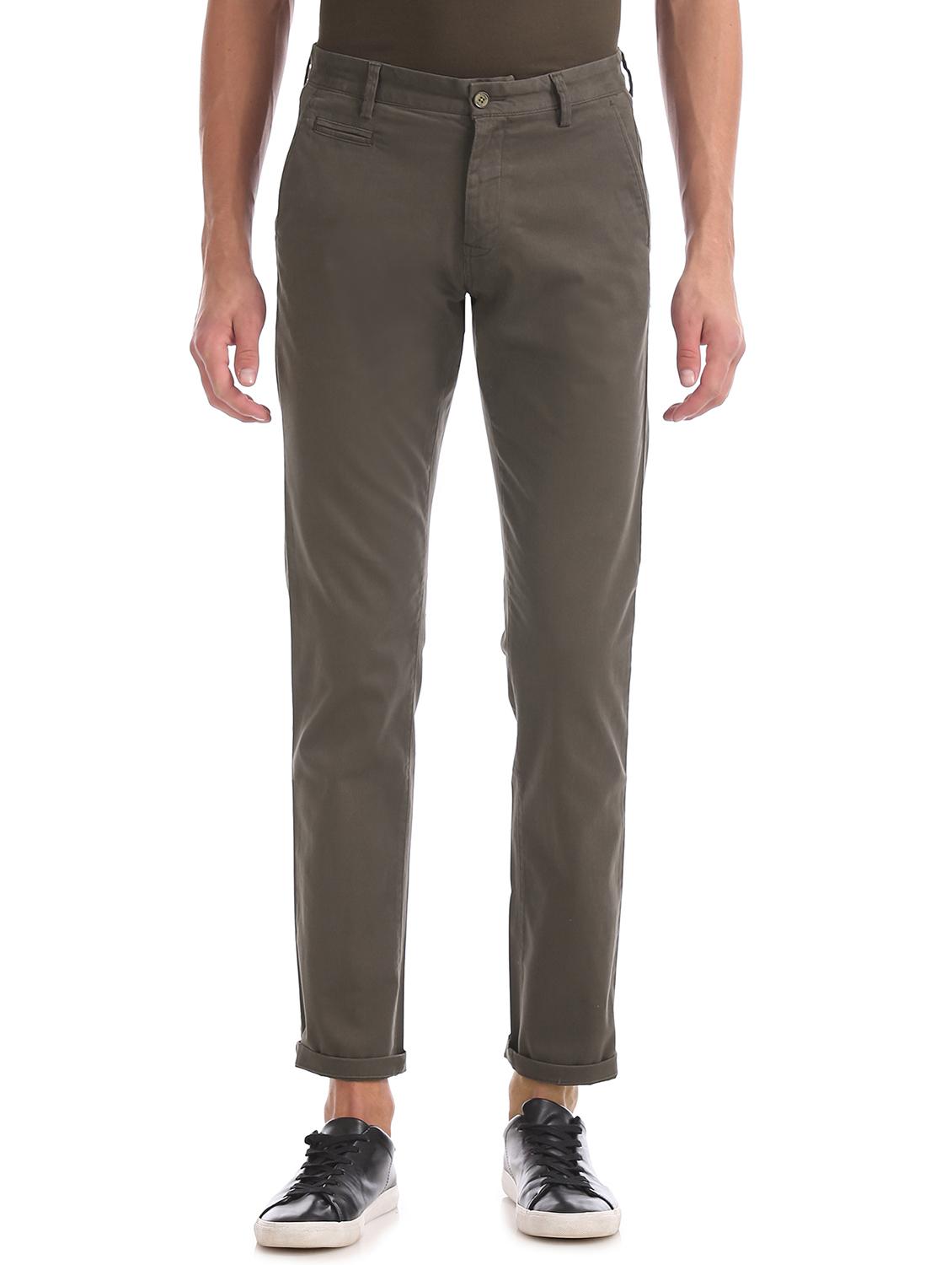 grey solid chinos - 17667190 - Zoom Image - 1