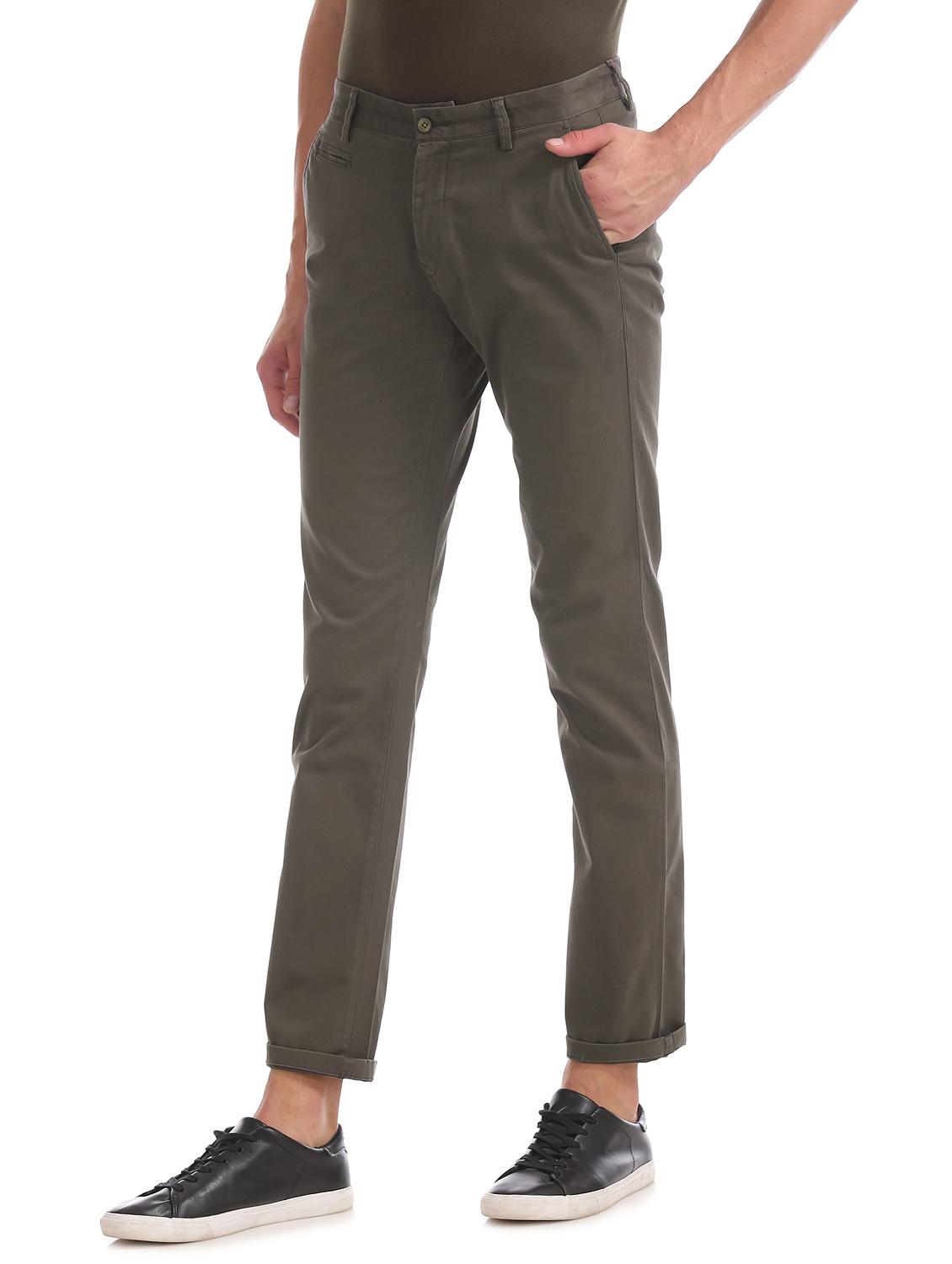grey solid chinos - 17667190 - Zoom Image - 2