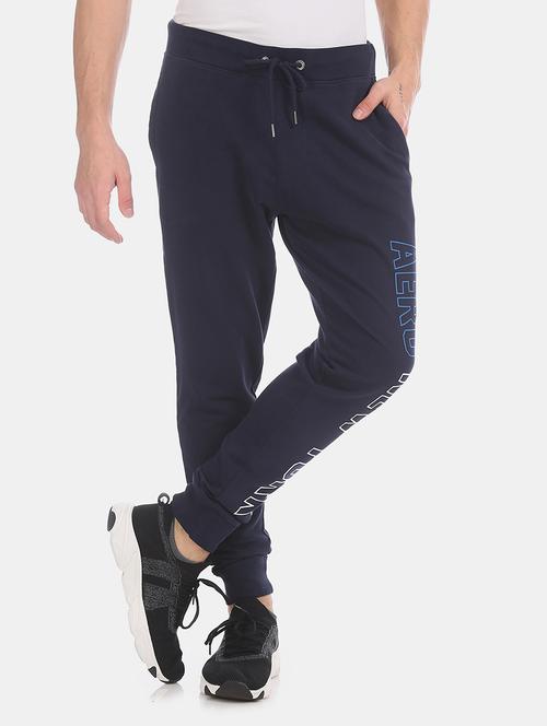 blue printed jogger - 17667253 - Standard Image - 1