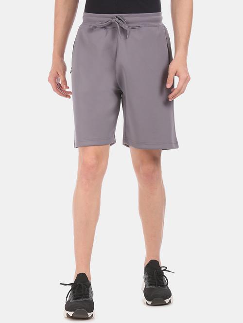 grey solid bermuda short - 17667270 - Standard Image - 1