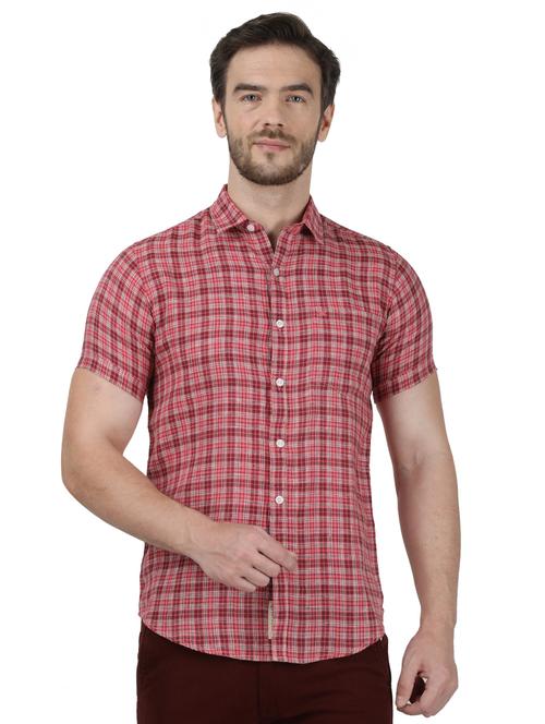 red checkered casual shirt - 17667363 - Standard Image - 1