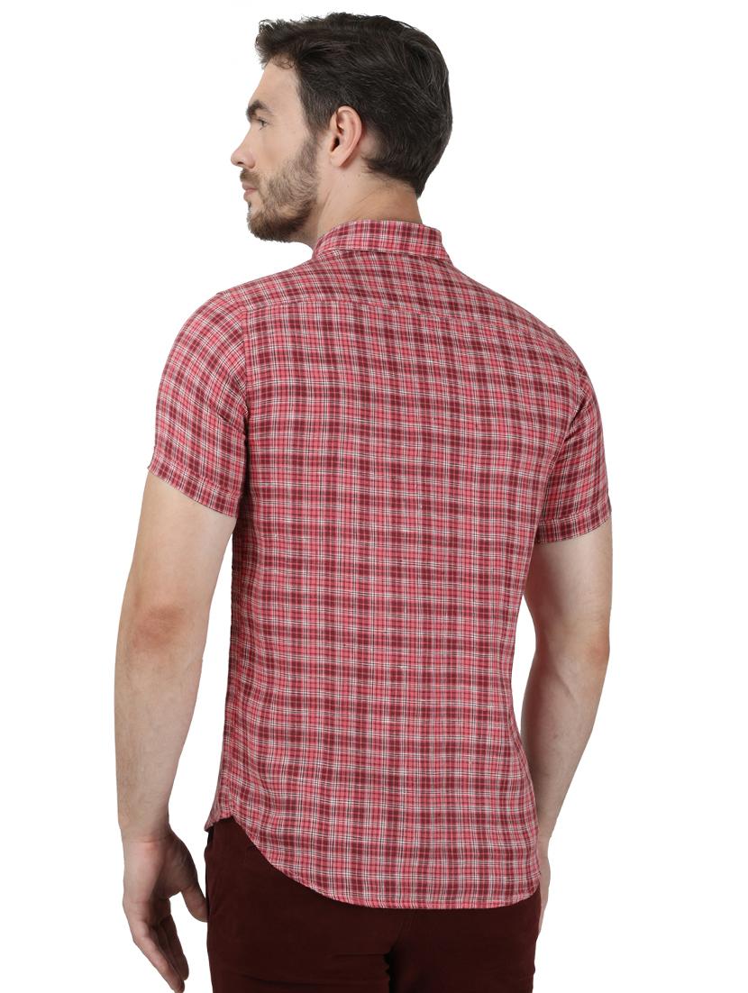 red checkered casual shirt - 17667363 - Zoom Image - 3
