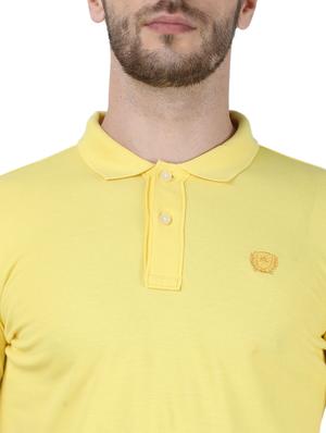 yellow solid polo t-shirt - 17667380 - Standard Image - 4