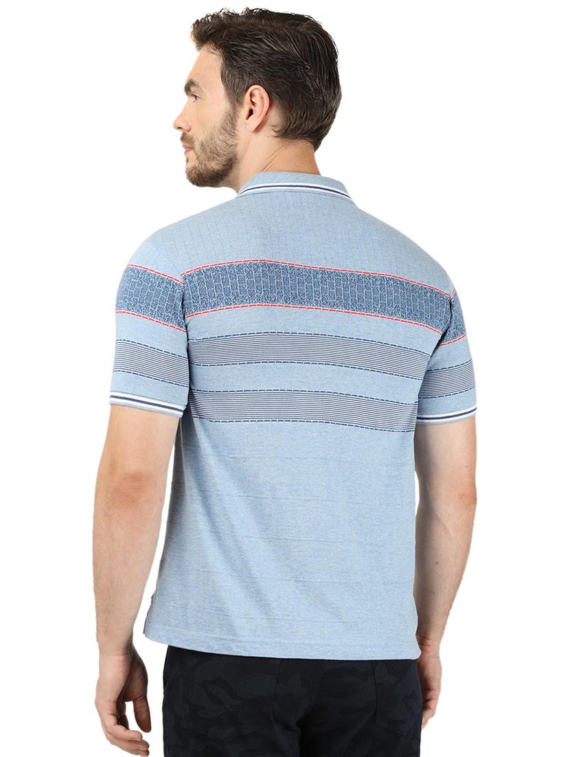 blue striped polo t-shirt - 17667400 - Zoom Image - 3