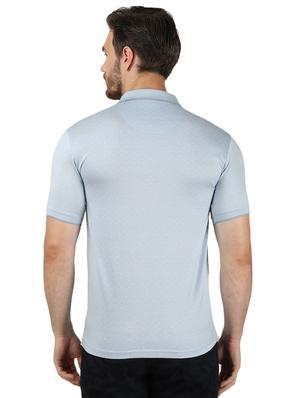 blue printed polo t-shirt - 17667405 - Standard Image - 3