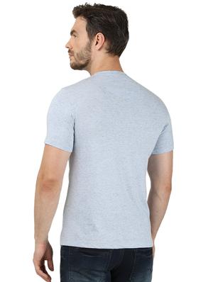 blue typographic front print t-shirt - 17667411 - Standard Image - 3