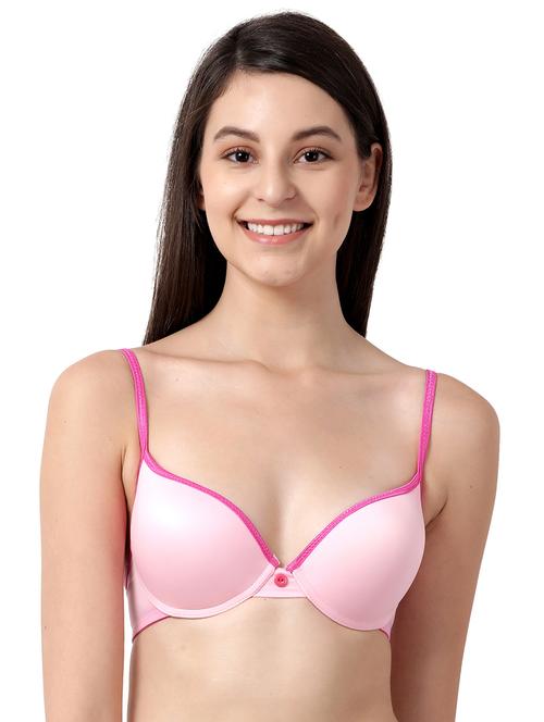 pink solid t-shirt bra - 17667864 - Standard Image - 1