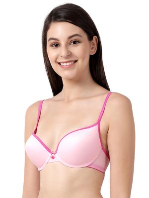pink solid t-shirt bra - 17667864 - Standard Image - 2