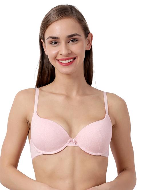 pink solid t-shirt bra - 17667869 - Standard Image - 1