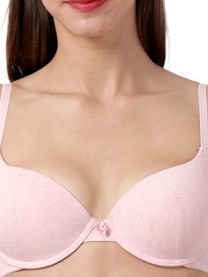 pink solid t-shirt bra - 17667869 - Standard Image - 4