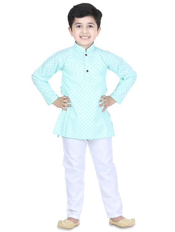 printed kurta pyjama set - 17667903 - Zoom Image - 1