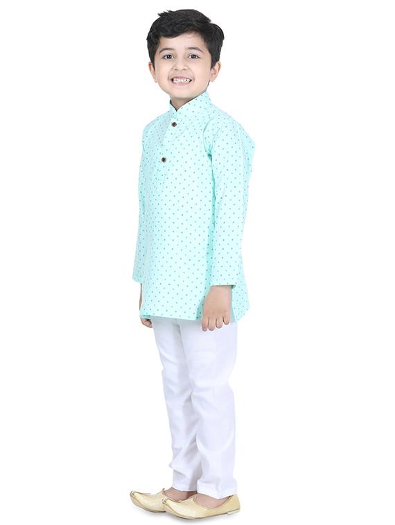 printed kurta pyjama set - 17667903 - Zoom Image - 2