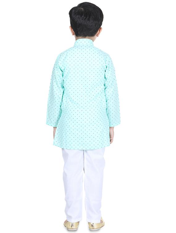 printed kurta pyjama set - 17667903 - Zoom Image - 3