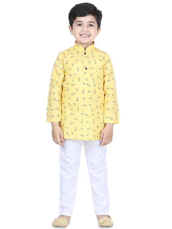 printed kurta pyjama set - 17667906 - Zoom Image - 1