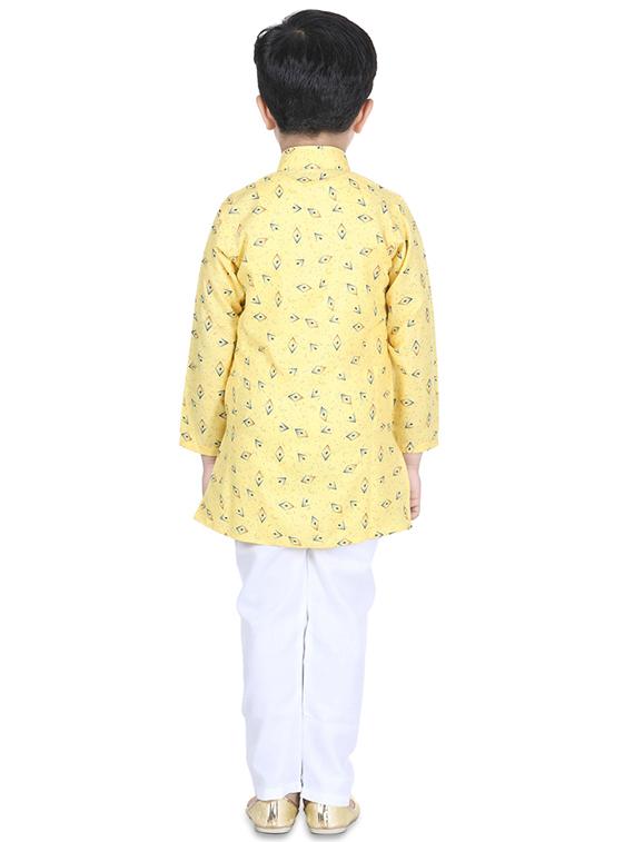 printed kurta pyjama set - 17667906 - Zoom Image - 3