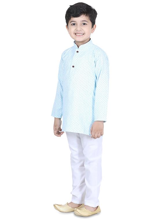 printed kurta pyjama set - 17667907 - Zoom Image - 2