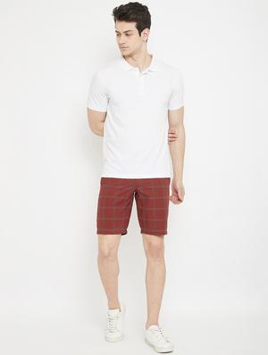 maroon checkered bermuda shorts - 17667918 - Standard Image - 4
