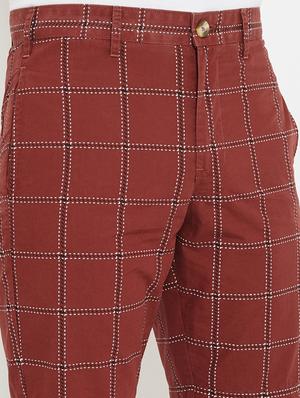 maroon checkered bermuda shorts - 17667918 - Standard Image - 5