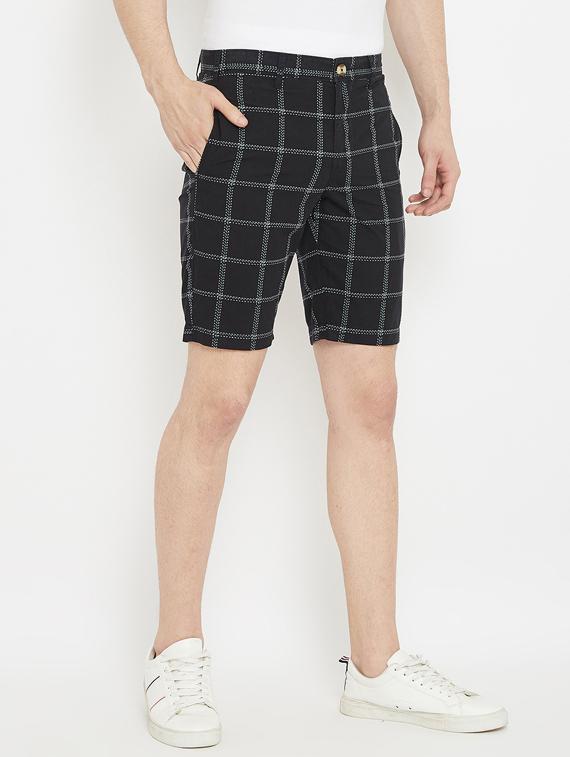 black checkered bermuda shorts - 17667919 - Zoom Image - 2