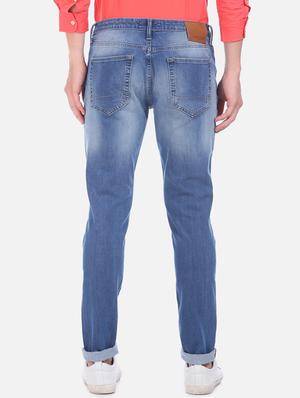 navy blue light washed denim jean - 17667925 - Standard Image - 3