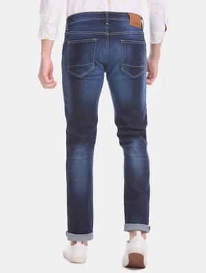 dark blue light washed denim jean - 17667931 - Standard Image - 3