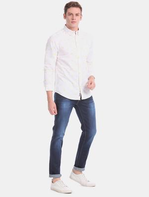 dark blue light washed denim jean - 17667931 - Standard Image - 4