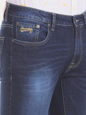dark blue light washed denim jean - 17667931 - Standard Image - 5