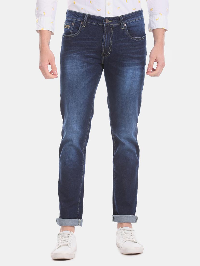 dark blue light washed denim jean - 17667931 - Zoom Image - 1