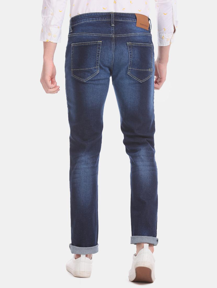 dark blue light washed denim jean - 17667931 - Zoom Image - 3