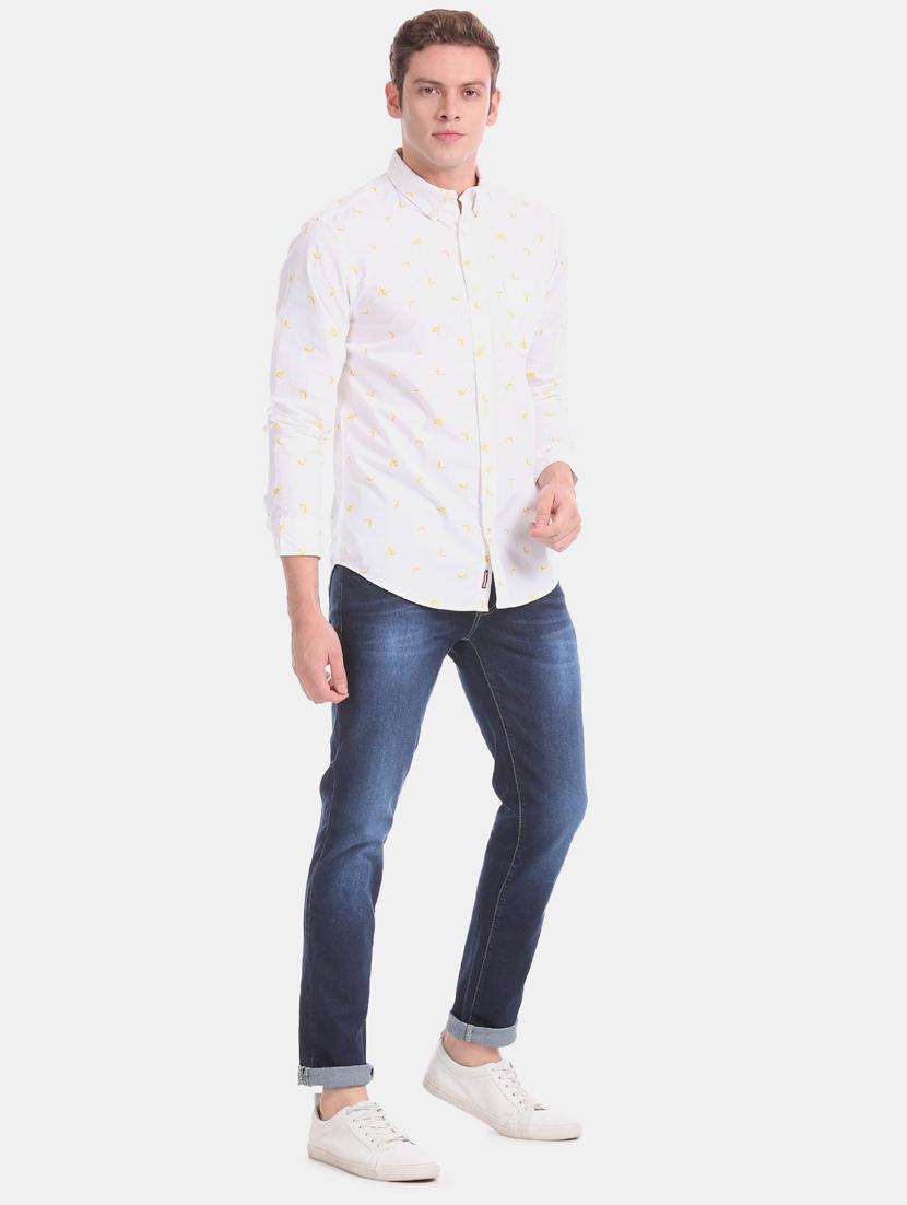 dark blue light washed denim jean - 17667931 - Zoom Image - 4
