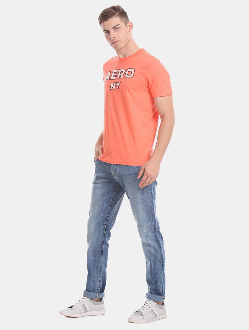 blue light washed distressed denim jean - 17667934 - Zoom Image - 4