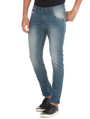 blue heavy washed denim jeans - 17667956 - Standard Image - 2