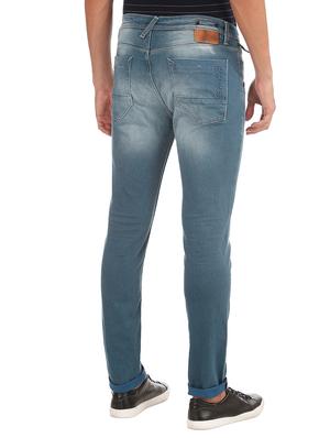 blue heavy washed denim jeans - 17667956 - Standard Image - 3