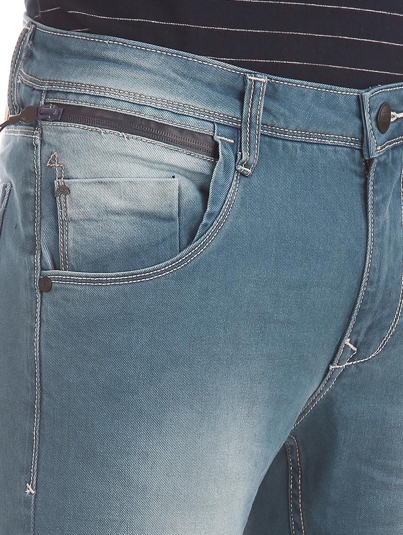 blue heavy washed denim jeans - 17667956 - Zoom Image - 5