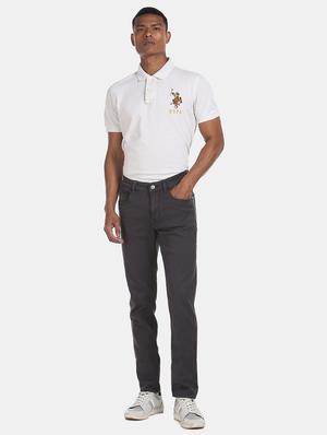 grey plain denim jeans - 17667965 - Standard Image - 4