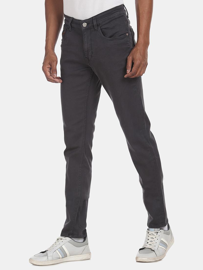 grey plain denim jeans - 17667965 - Zoom Image - 2