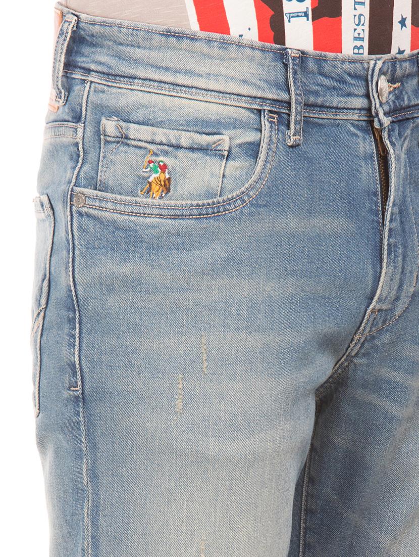 blue heavy washed ripped denim jeans - 17667969 - Zoom Image - 5