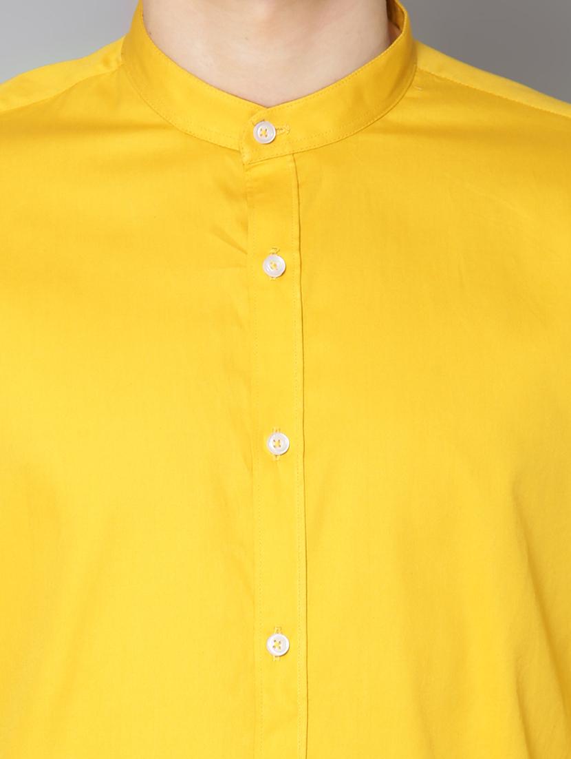 yellow solid casual shirt - 17668121 - Zoom Image - 5