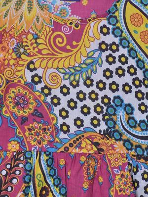 yellow paisley frock - 17668141 - Standard Image - 3