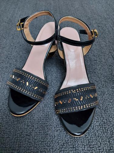 women leather strappy heel sandal - 17668261 - Very Small Image - 1