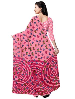conversational printed saree with blouse - 17668338 - Standard Image - 2