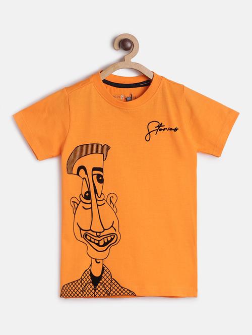 round neck printed t-shirt - 17668425 - Standard Image - 1
