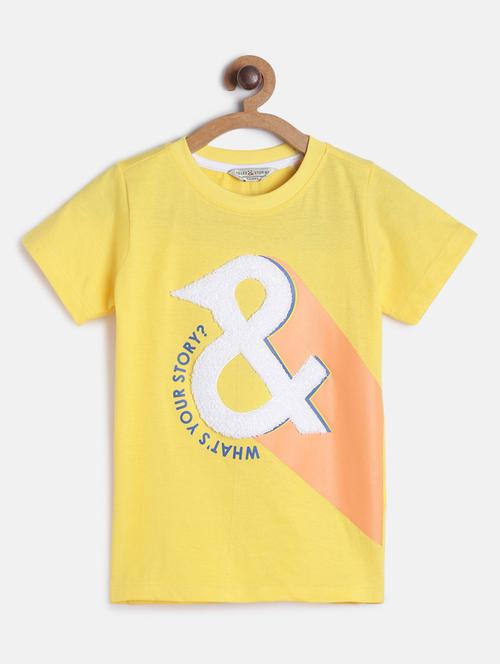 round neck printed t-shirt - 17668426 - Standard Image - 1