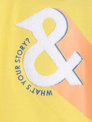 round neck printed t-shirt - 17668426 - Standard Image - 3
