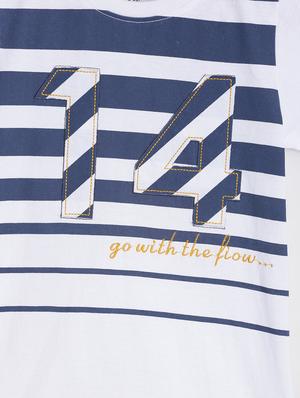round neck printed t-shirt - 17668431 - Standard Image - 3