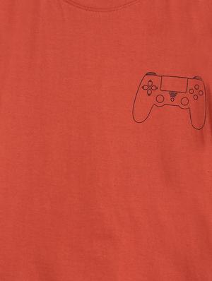 round neck printed t-shirt - 17668434 - Standard Image - 3