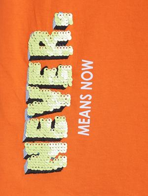 round neck printed t-shirt - 17668437 - Standard Image - 3
