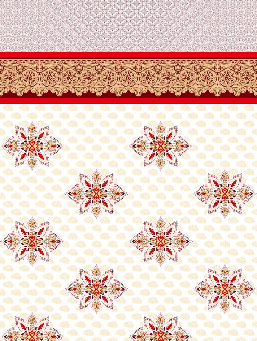 gracious double fitted sheet set king size cotton red colour - 17668448 - Zoom Image - 3