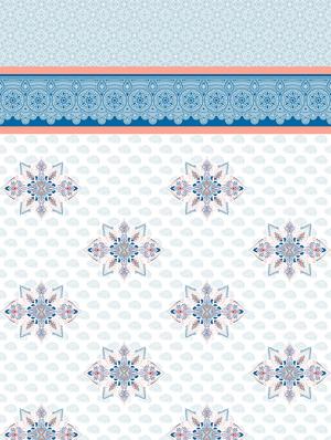 gracious double fitted sheet set king size cotton blue colour - 17668449 - Standard Image - 3